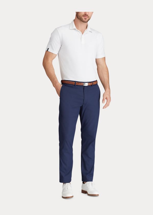 Pantalones Ralph Lauren Hombre Azul Marino - Tailored Stretch Twill - KOXTA1369